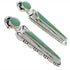 Genuine Sterling Silver Southwestern Turquoise Inlay Earrings PX32194